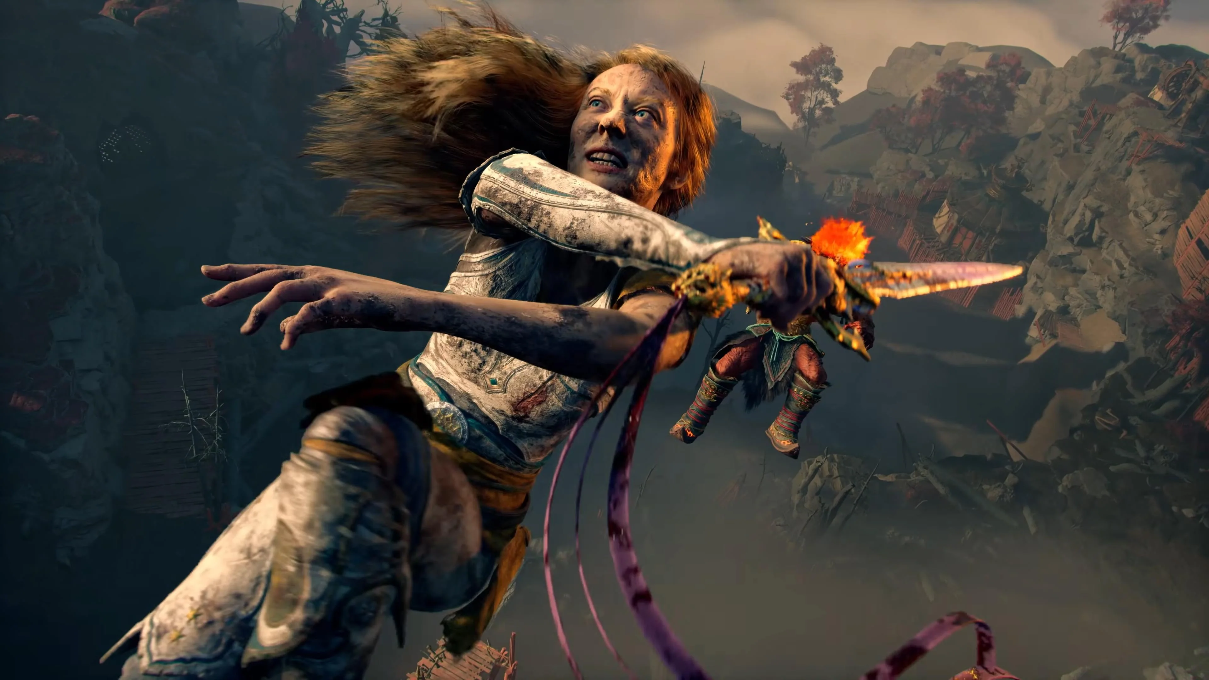 Laufey fighting enemies in God of War Laufey combat footage
