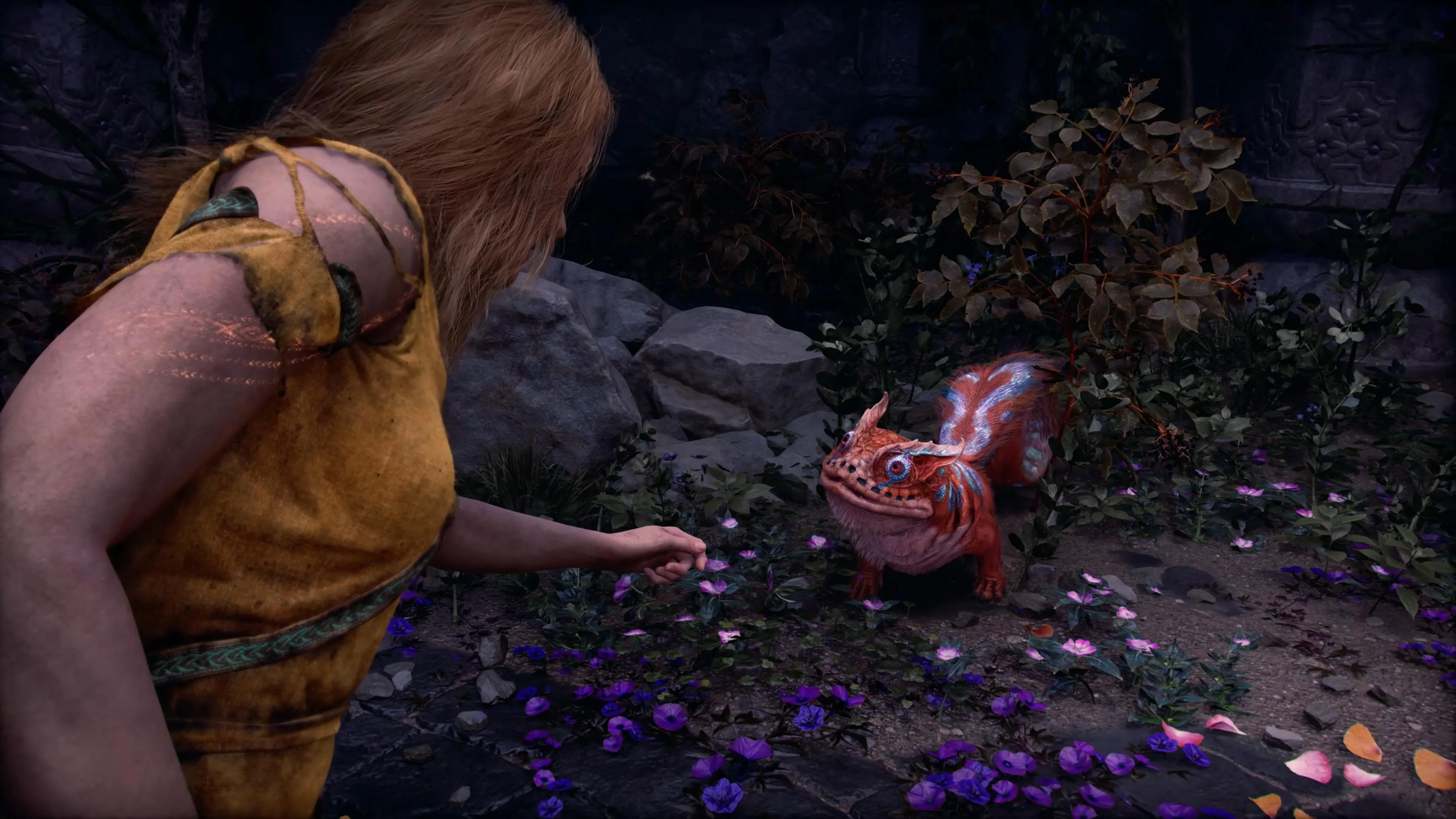 Rue shown as an enchanted companion in God of War Laufey footage